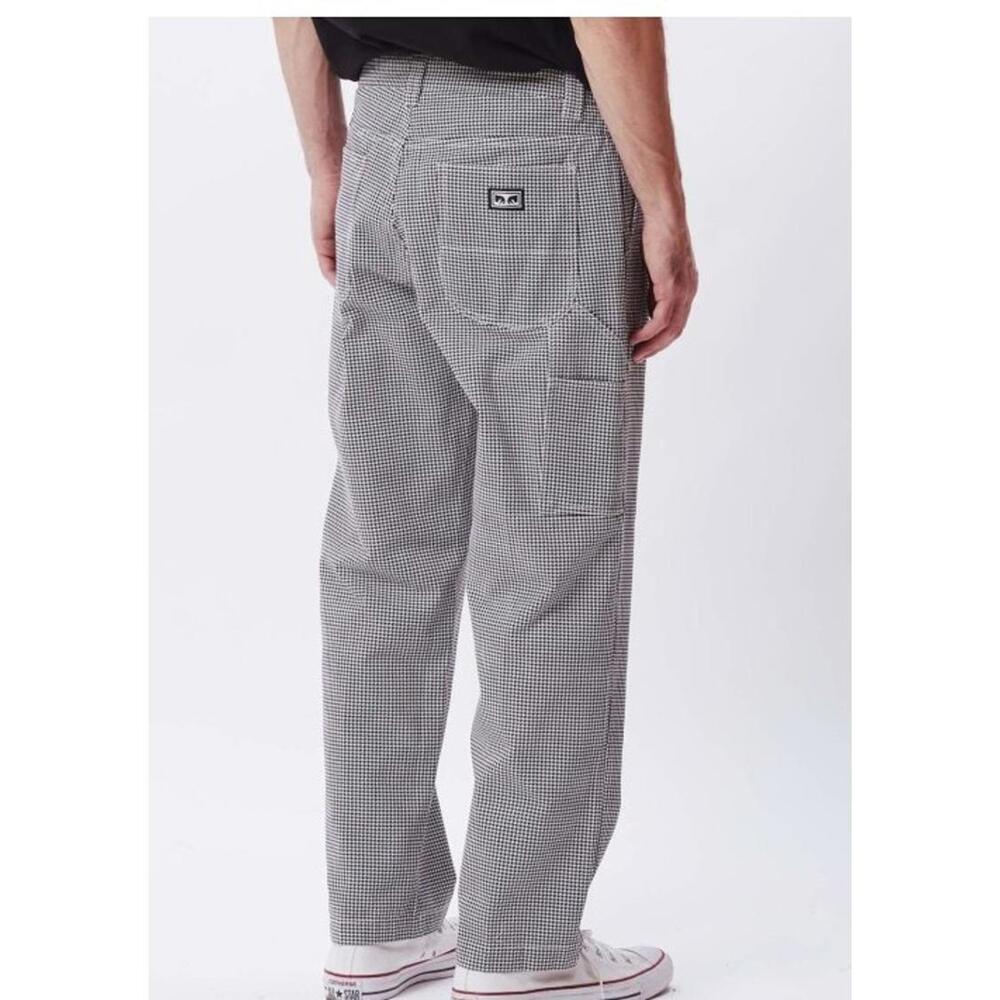 OBEY propaganda Hardwork Carpenter men's Pants Houndstooth Size 32 NWT #B